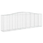 Arched Gabion Basket 400x50x120/140 cm Galvanised Iron 153416