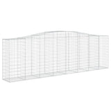 Arched Gabion Basket 400x50x120/140 cm Galvanised Iron 153416
