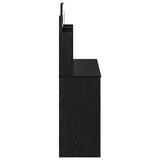 Dressing Table with Mirror Black Oak 96 x 39 x 142 cm 872031