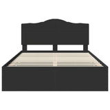 Bed Frame with Drawer Black 150 x 200 cm Engineer Wood 3413402