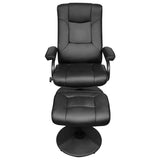 Recliner Chair Black Faux leather 42020646