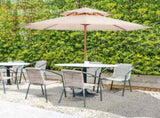 2.7m Elegant Wooden Frame Parasol Umbrella - Beige T3398P317794