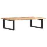 Basin Shelf Wall Mounted Steel and Solid Wood Acacia 3302781