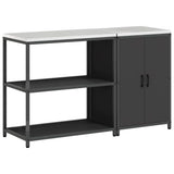 Kitchen Storage Set HATTEM 2 pcs Black Cold-rolled Steel 3392659