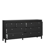 Madrid Double dresser 4+4 drawers in Matt Black 72679663GMGM