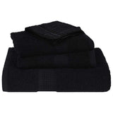 8 Piece Towel Set Black 360 gsm 100% Cotton 137073