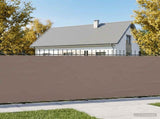 Balcony Privacy Screen 150 x 800 cm Polyester Taupe 42036524