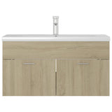 Sink Cabinet with Built-in Basin Sonoma Oak Engineered Wood 3071291