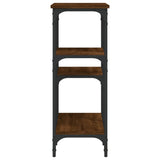 Console Table Brown Oak 80x29x75 cm Engineered Wood 834079