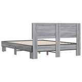 Bed Frame without Mattress Grey Sonoma 120x190 cm Small Double 3280205