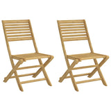 Folding Chairs 2 pcs 48,5x61,5x87 cm Solid Wood Acacia 365739