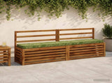 2-Piece Bench Cushions VUGHT 2 pcs 100% Polyester Leaf Design 950981