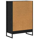 Book Cabinet Black Oak 60 x 30 x 86.5 cm Engineered Wood 886384