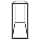 Console Table Transparent 120x35x75 cm Tempered Glass 322815