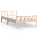 Bed Frame without Mattress Solid Wood 100x200 cm 810669