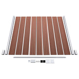 WPC Fence Set 9 Square 1 Slanted 1657x186 cm Brown 3053223