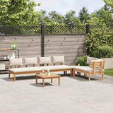 Garden Sofa Set 5 pcs Brown and Cream 3356874