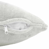 Cushion Cover 12 pcs HEERLEN Light Grey 40 x 80 cm Flannel 910185