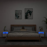 TV Wall Cabinets with LED Lights 2 pcs White 40x30x40 cm 837170