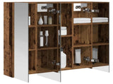 Bathroom Mirror Cabinet Old Wood 70 x 14.5 x 70 cm 889093