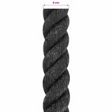 Jute Rope 60 Black 100% Tossa jute 42011644