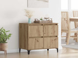 Sideboard Artisan Oak 60 x 35 x 70 cm Engineered Wood and Iron 881267