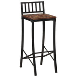 Bar Chairs 2 pcs Solid Wood Reclaimed 358944