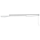 Manual Retractable Awning Frame White 3.5 x 2 m Aluminium 42024177