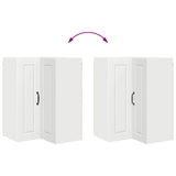 Wall Corner Cabinet PORTO White 57 x 57 x 80 cm Engineered Wood 885425
