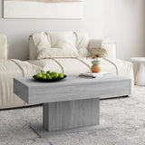 Coffee Table Grey Sonoma 96x50x45 cm Engineered Wood 815835