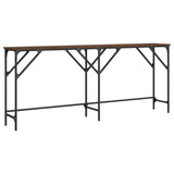 Console Table Brown Oak 180x29x75 cm Engineered Wood 837766
