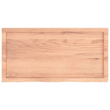 Table Top Light Brown 100x50x cm Treated Solid Wood Oak 3156367