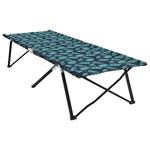 Folding Camping Bed Folding 2 pcs Leaf pattern 206 x 76 x 74 cm 42003173