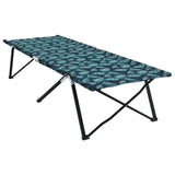 Folding Camping Bed Folding 2 pcs Leaf pattern 206 x 76 x 74 cm 42003173