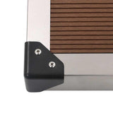 Outdoor Shower Tray WPC Stainless Steel 110x62 cm Brown 48204