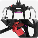 Golf Trolley Folding Manual Black 110 x 60 x 132 cm Iron 42033586