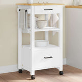 Kitchen Trolley MONZA 48x40x88.5 cm Solid Wood Pine 376087