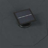 Wall-mounted Garden Parasol with LEDs 300 cm Anthracite 312524