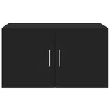 Wall Cabinet Black 70x42.5x40 cm Engineered Wood 846118
