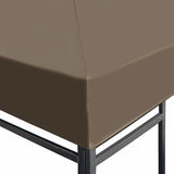 Gazebo Top Cover 310 g/m 3x4 m Taupe 46623