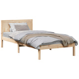 Bed Frame Brown 75 x 190 cm Solid Pine wood 872215