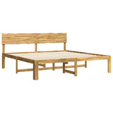 Double Bed Frame with Headboard ROSTOCK White 180 x 200 cm 3405436