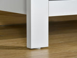 Modern Chest of Drawers, 5 Drawer Storage Cabinet with Metal Handles and Runners for Bedroom, White T3398P344211