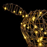 3D Reindeer 140 LEDs Warm white 70 x 41 x 128 cm Rattan 42019057