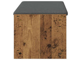 Hall Bench Old Wood 103 x 38 x 45 cm Engineered Wood and Fabric 891590