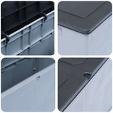 Garden Storage Box 320 L Grey Black 45689