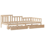 Daybed with Drawers without Mattress 80x200 cm Solid Wood 3302098