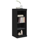 Sideboard Black Engineered wood, glass Sideboard Rectangular 836729