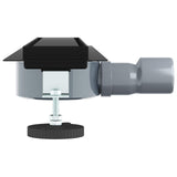 Shower Drain 2-in-1 with 360&deg Siphon Black 50 cm 42015967