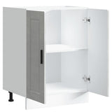 Kitchen Base Cabinet Porto Concrete Grey Engineered Wood 853921